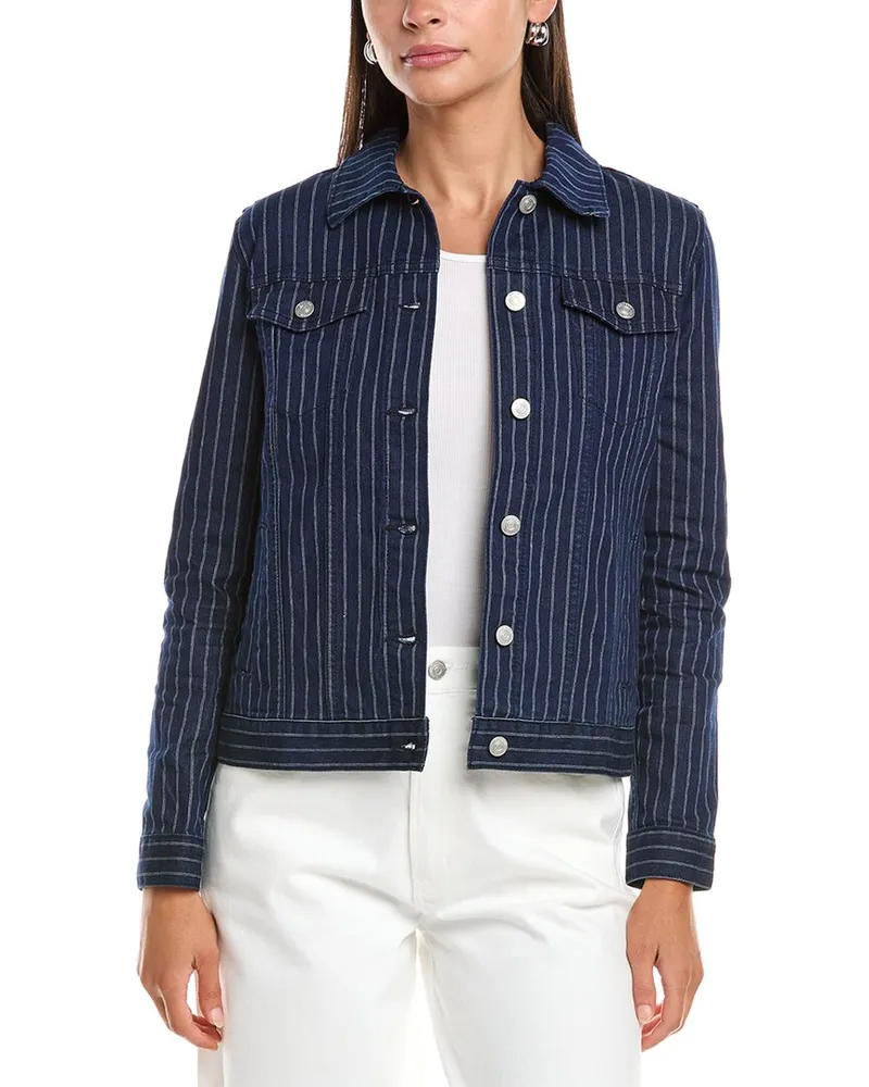 HUDSON Jeans Stripe Denim Jacket Nocolor