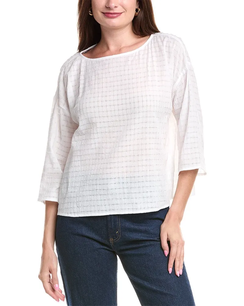 Eileen Fisher Boxy Top White