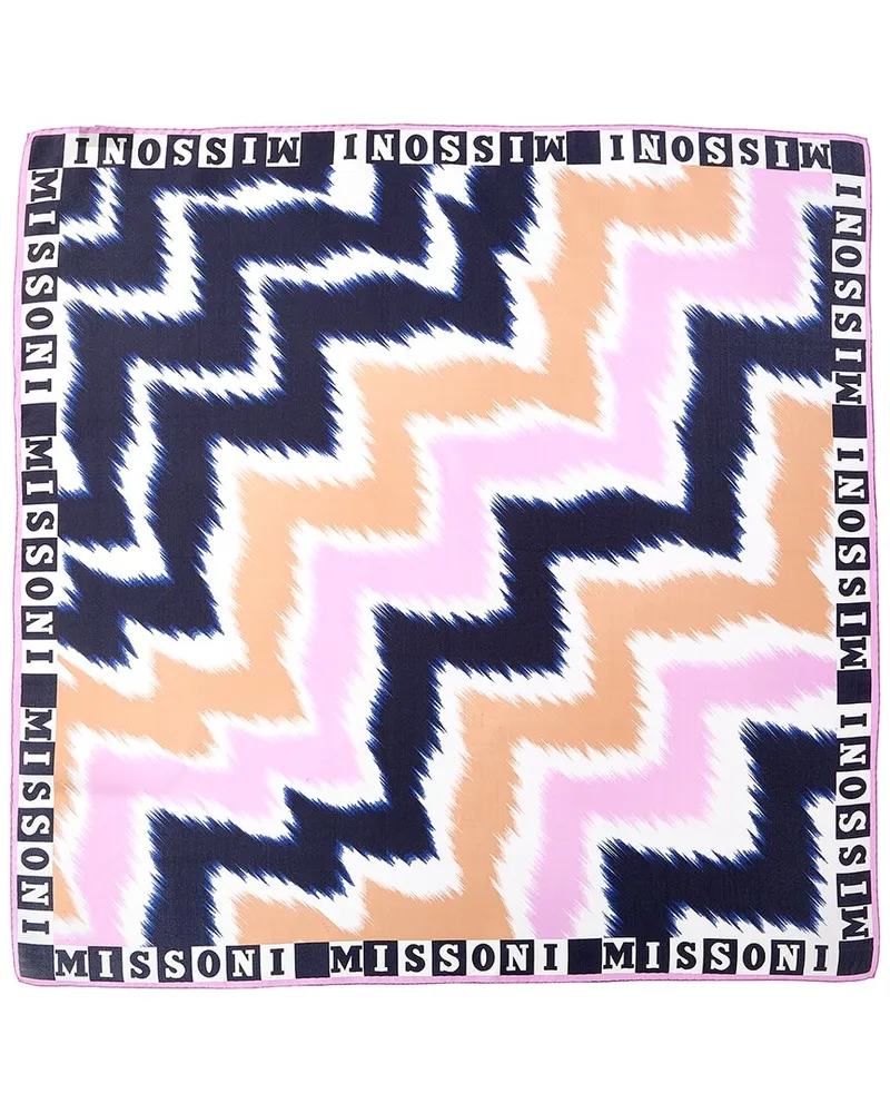 Missoni Silk Scarf Purple