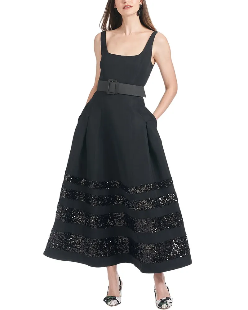 Sachin & Babi Sequin Mia Gown Black