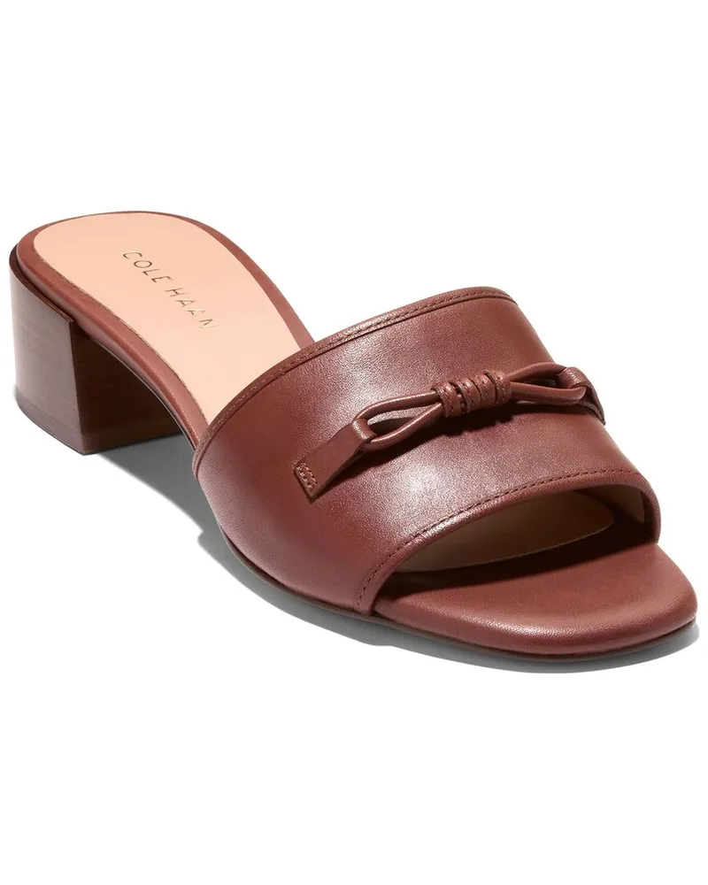 COLE HAAN Cailyn Bow Mule Leather Sandal Nocolor