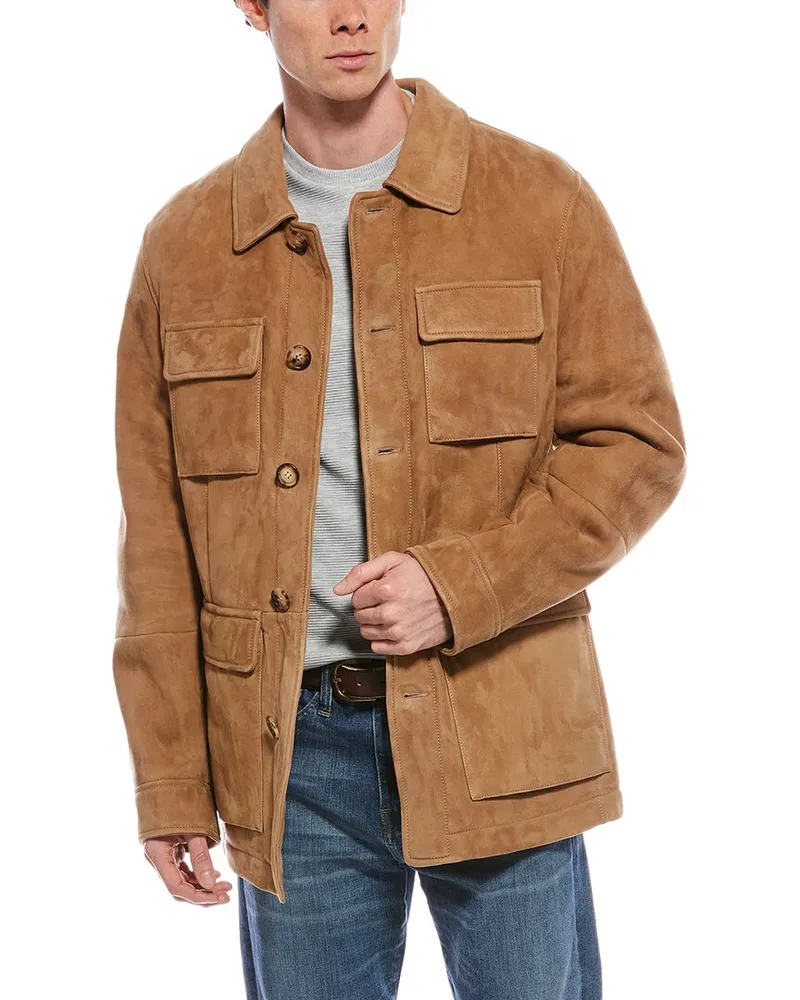 Brunello Cucinelli Suede Coat Nocolor