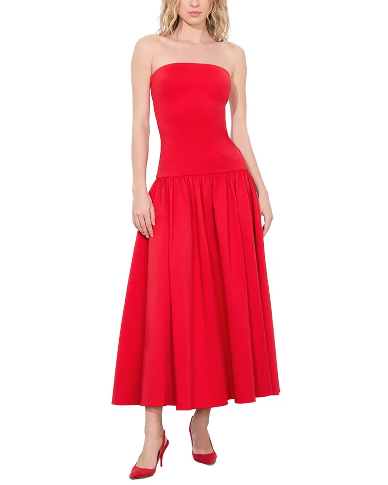 Alice + Olivia Oriana Dress Red
