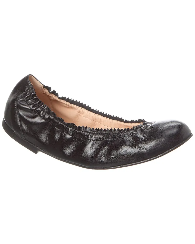 French Soule Cecila Leather Flat Black