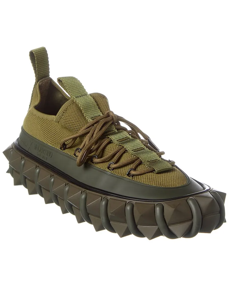 Valentino Garavani Craig Green x  Knit & Rubber Sneaker Green
