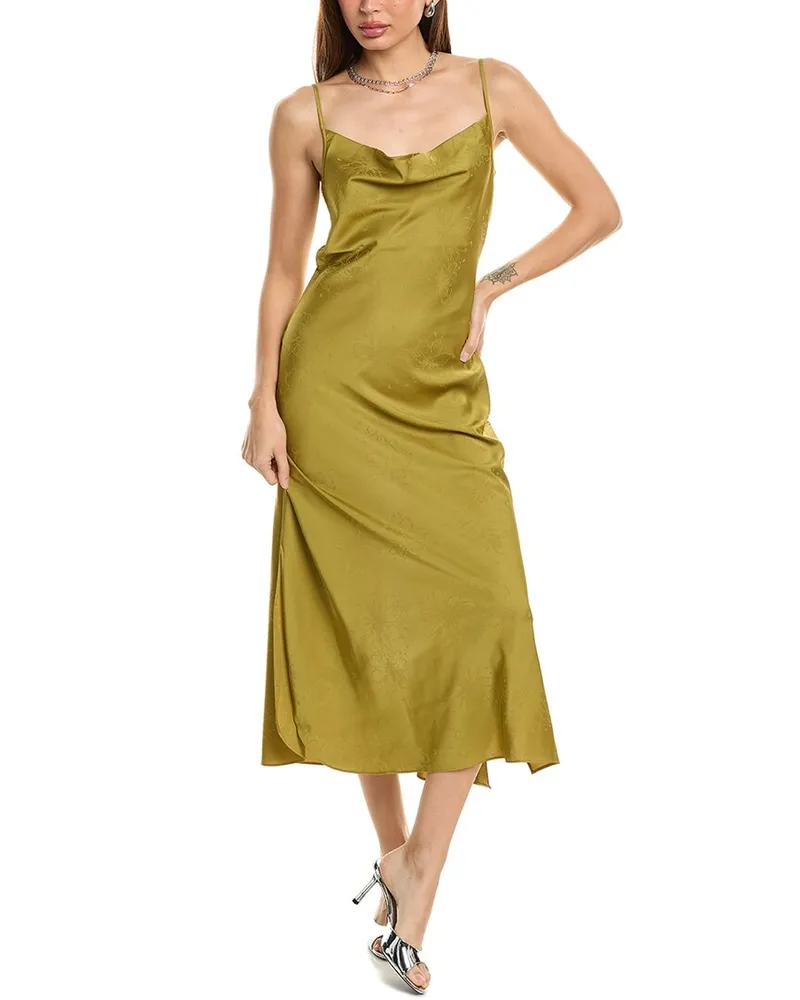 AllSaints Hadley Slip Dress Green