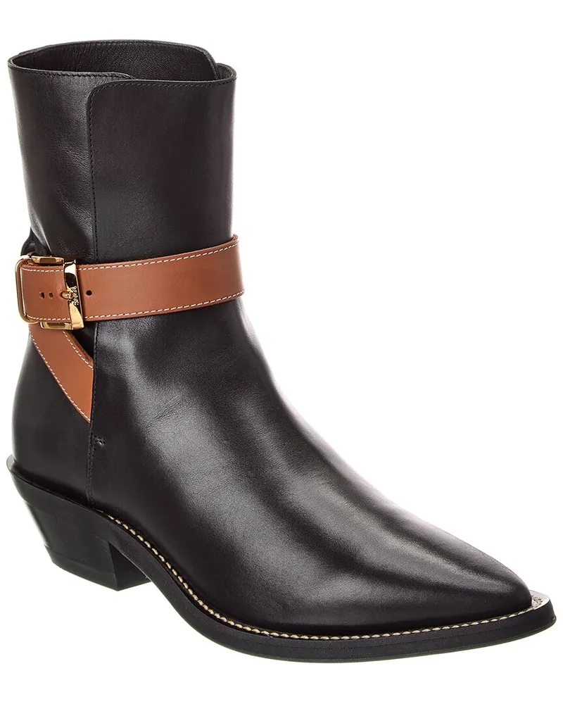 TOD'S Gomma Suede Bootie Brown