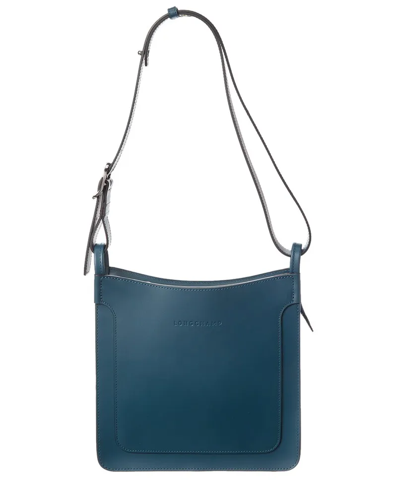 Longchamp Small Leather Hobo Bag Blue