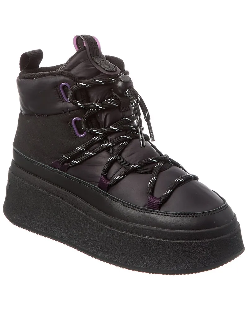 ash Montana Suede Platform Bootie Black