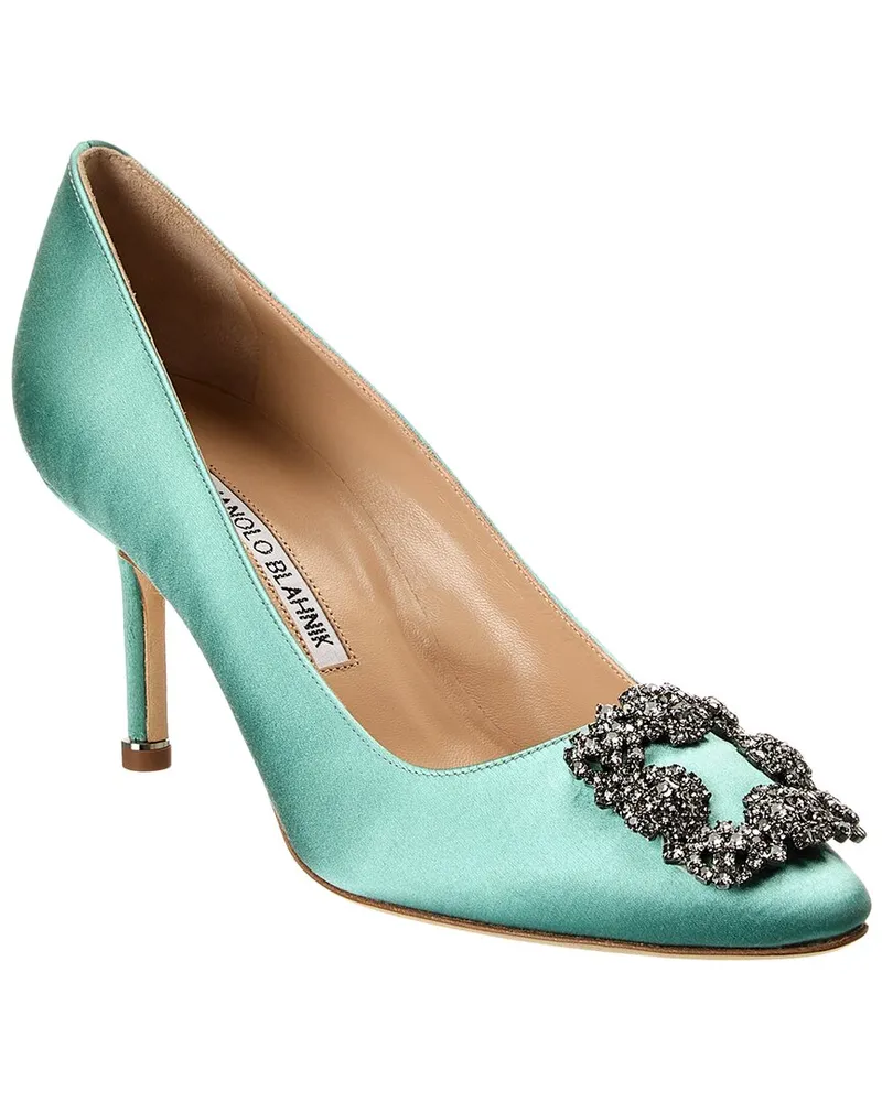 Manolo Blahnik Hangisi 70 Satin Pump hangisi Green