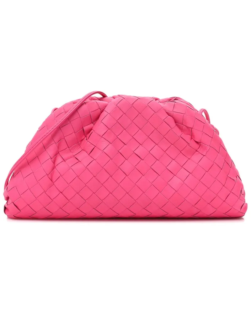 Bottega Veneta Pink Intrecciato Leather The Mini Pouch (Authentic Pre-Loved Nocolor