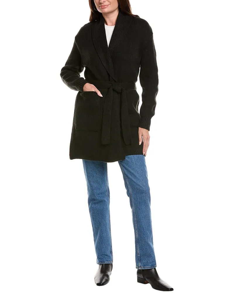 Chaser Eve Chunky Cardigan Black