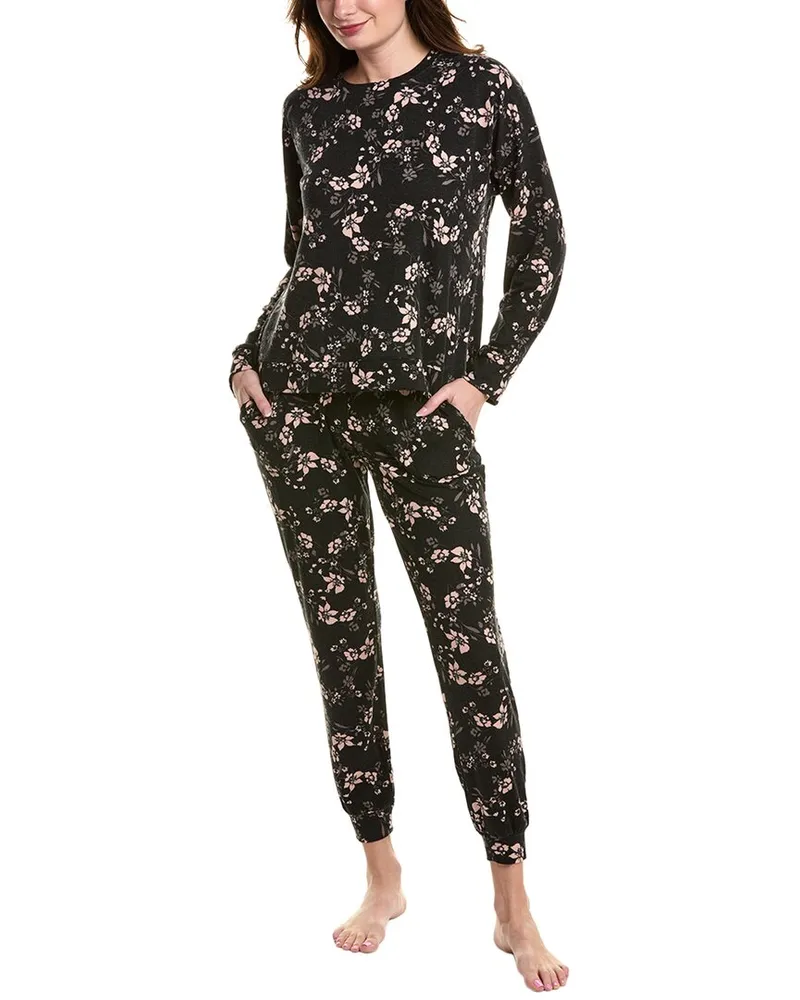 SANCTUARY 2pc Pullover & Jogger Pant Set Black