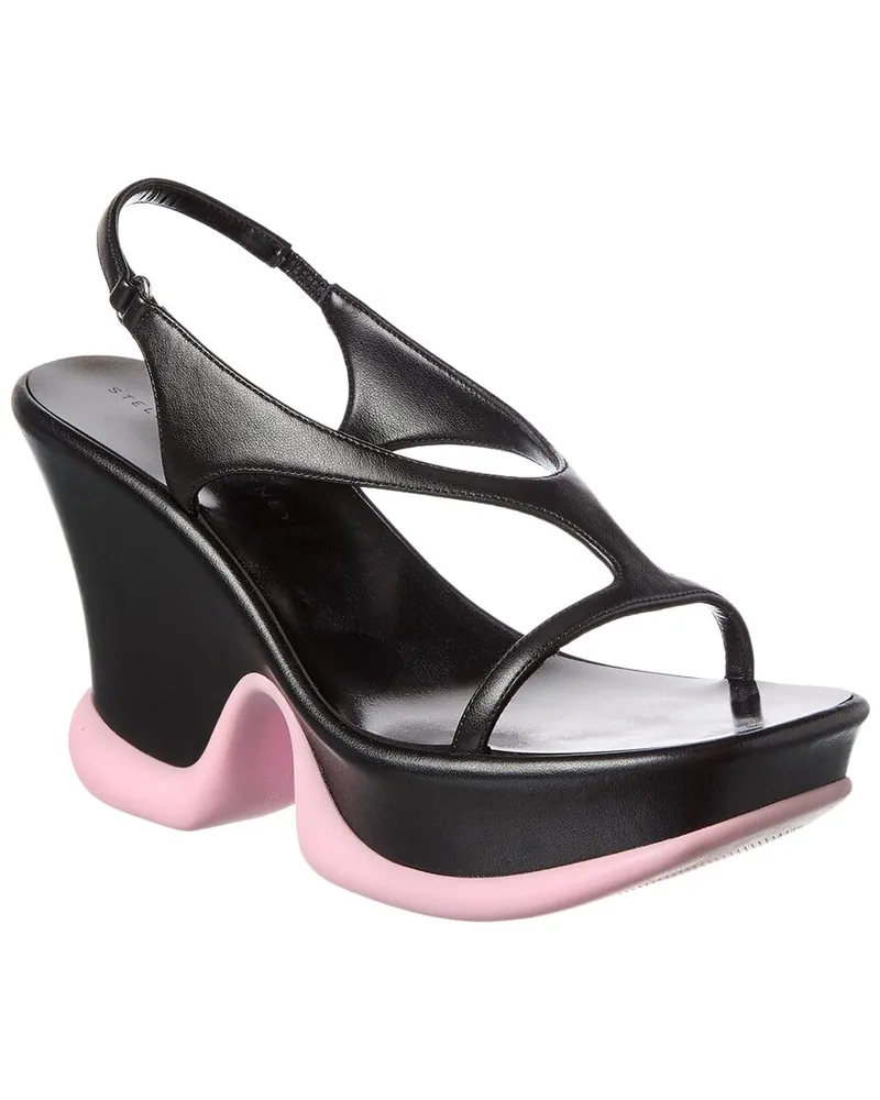 Stella McCartney Shroom Slingback Platform Sandal Black