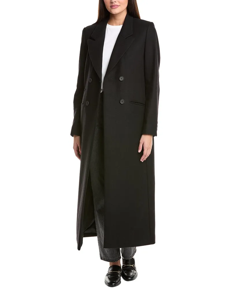 AllSaints Ellen Wool & Cashmere-Blend Coat Black