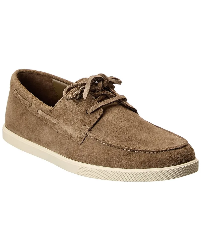 Vince Salerno Suede Boat Shoe Grey