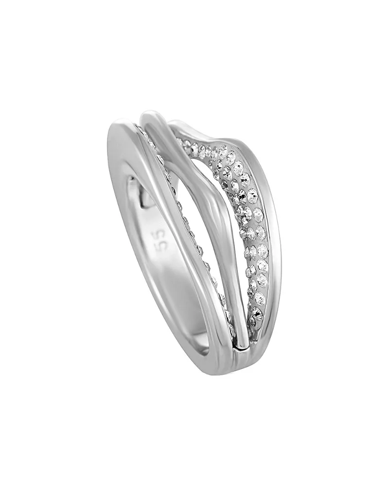 Swarovski Crystal Rhodium Plated Ring Nocolor