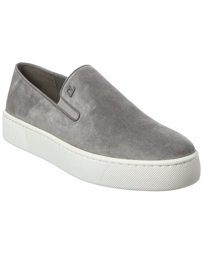 Christian Louboutin Boatissimo Suede Slip-On Sneaker Grey