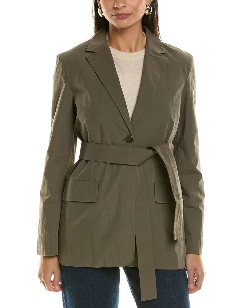 Proenza Schouler White Label Technical Suiting Blazer Brown