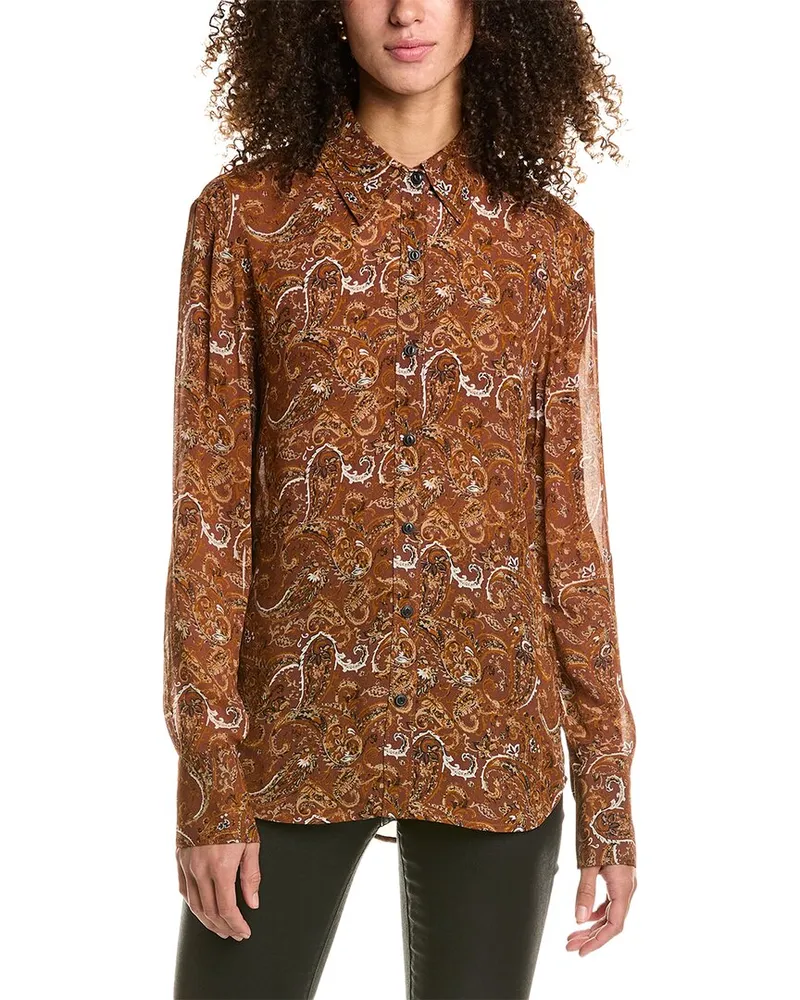 Rag & Bone Antonia Top Brown