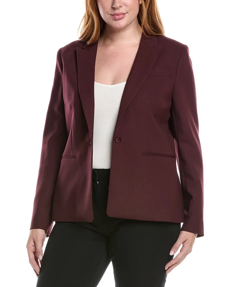Reiss Freya Wool-Blend Blazer Pink