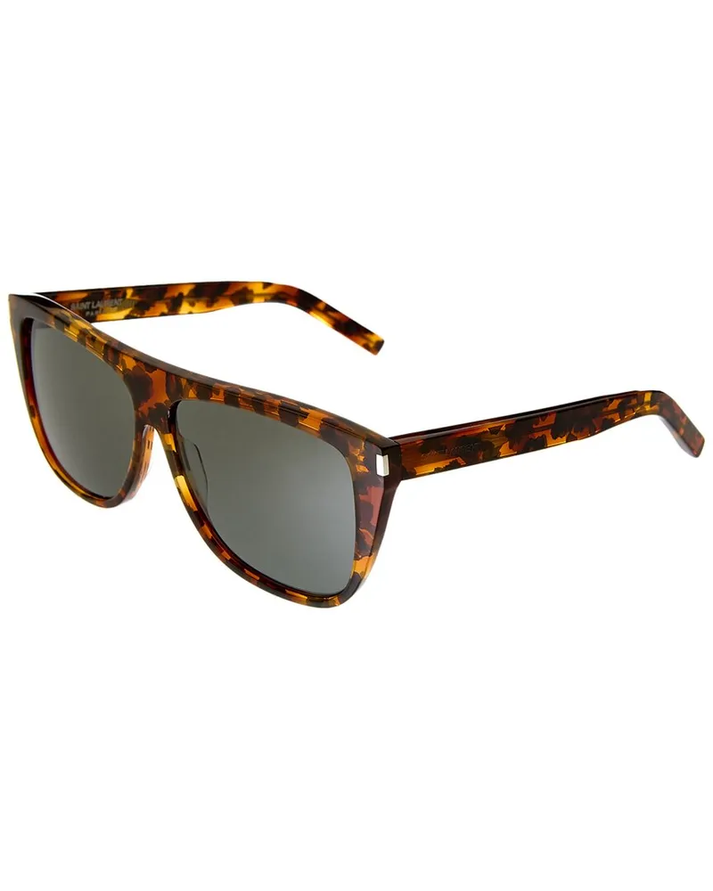 Saint Laurent Unisex SL1 59mm Sunglasses Brown