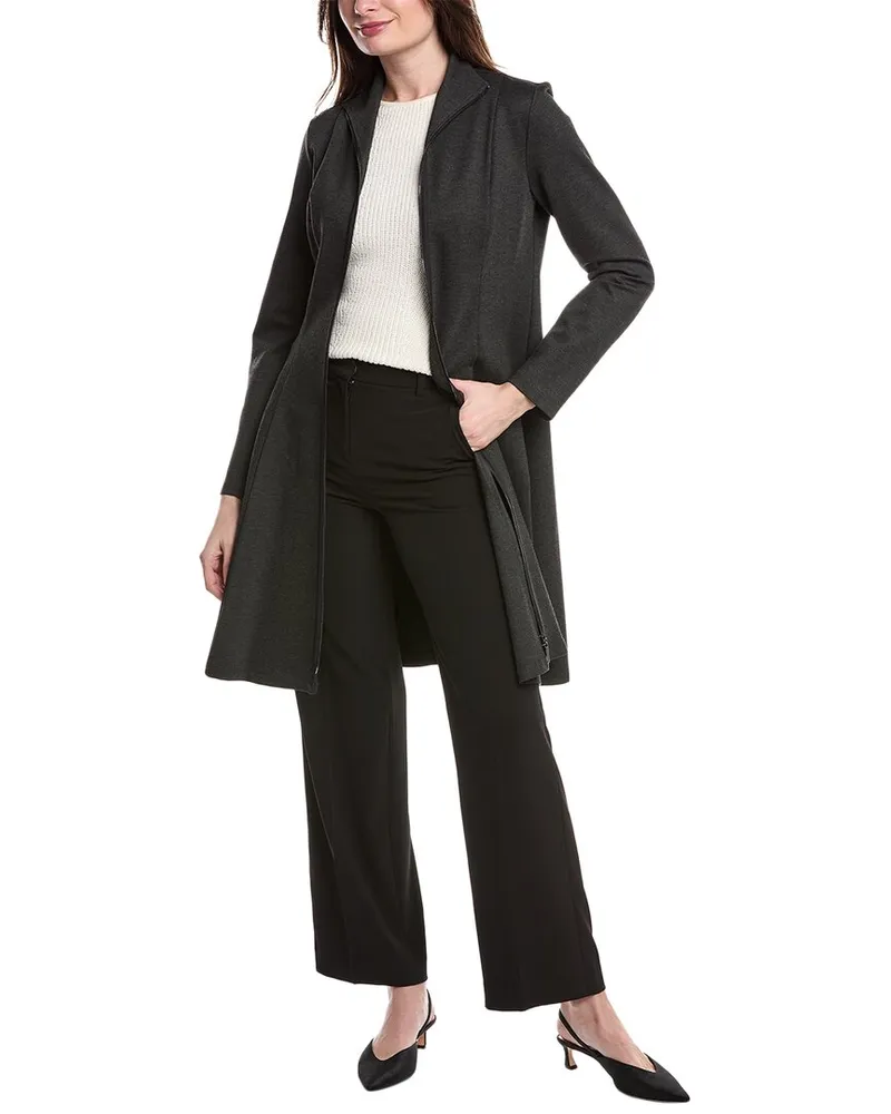 Joseph Ribkoff Pleated Coat Grey