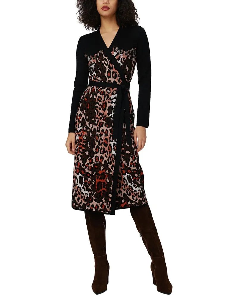 Diane von Furstenberg Savannah Wool-Blend Dress Nocolor
