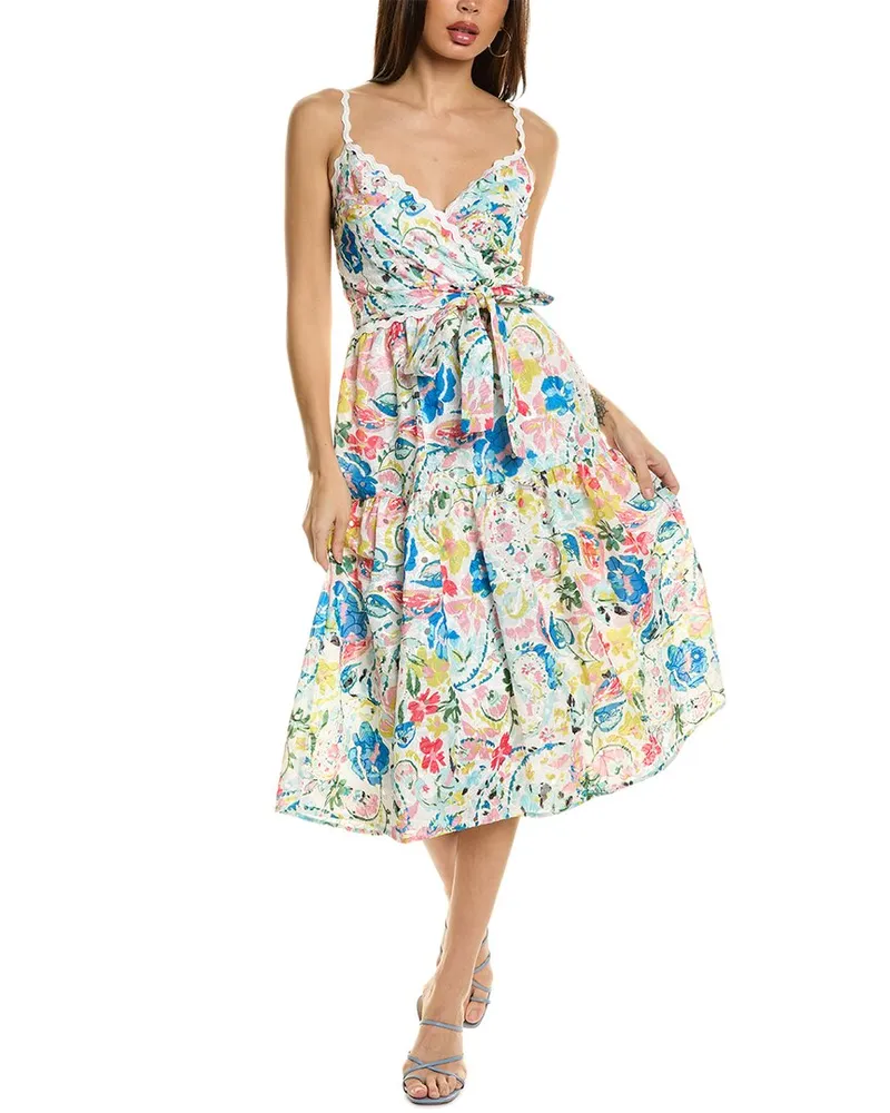 Elie Tahari The Lily Midi Dress White