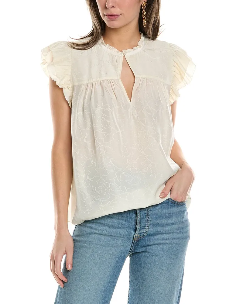 ba&sh Cap Sleeve Blouse Nocolor