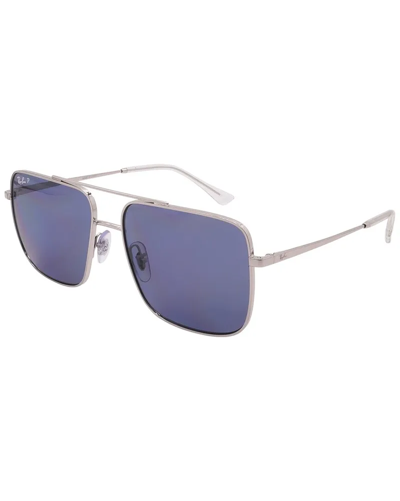 Ray Ban Men's RB3758 56mm Sunglasses Metallic