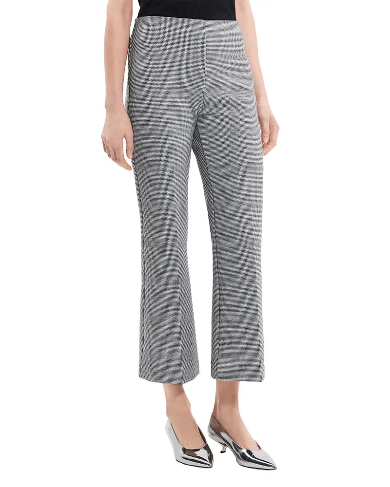 Theory Kick Wool-Blend Pant Grey