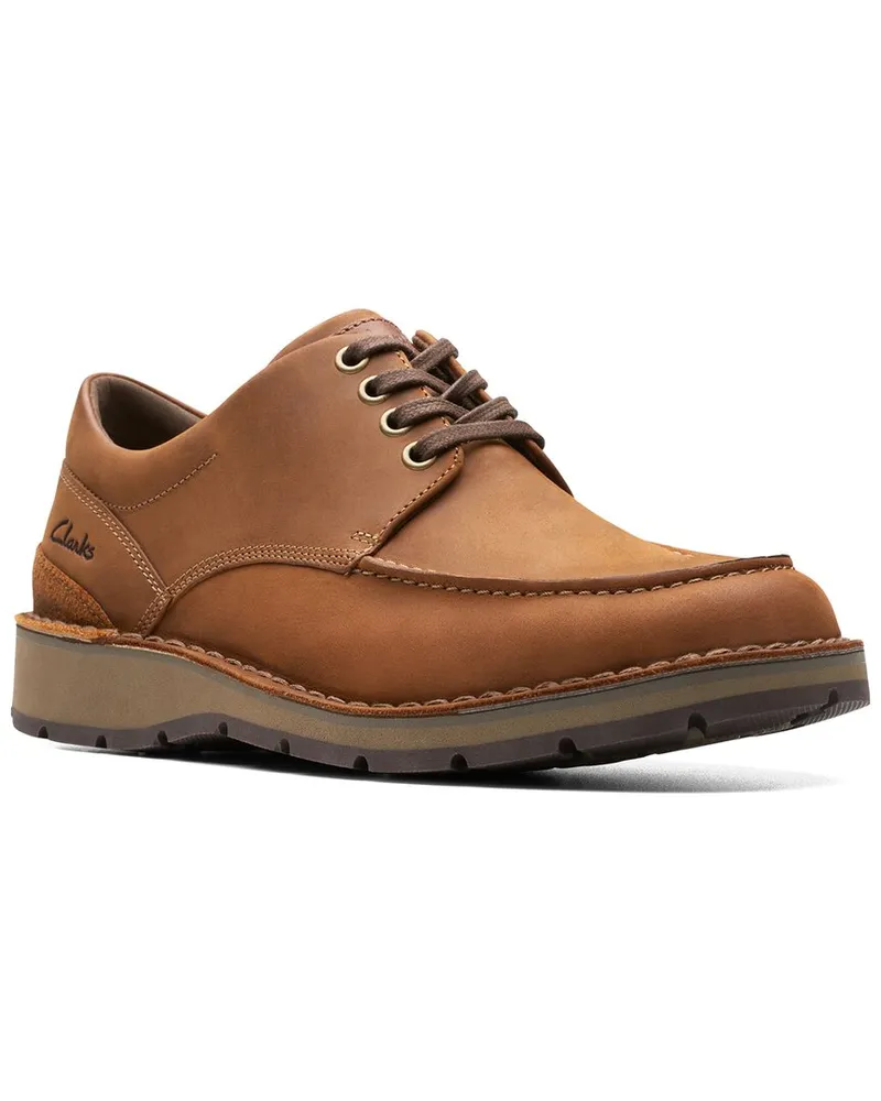 Clarks Gravelle Low Leather Shoe Brown
