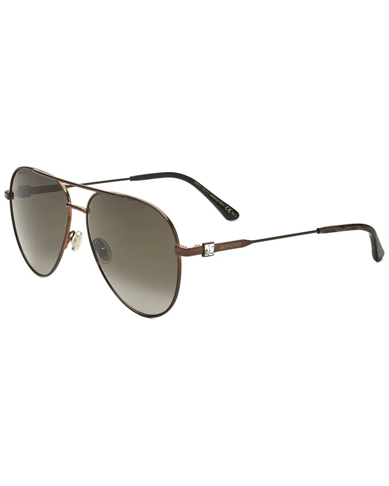 Jimmy Choo Women's OLLY 60mm Sunglasses Gold