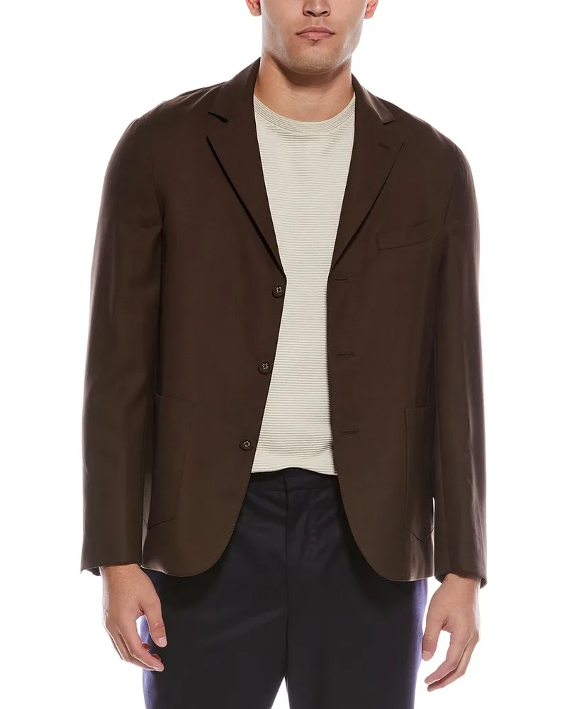 Officine Generale Officine Generale Tene Wool Blazer Brown