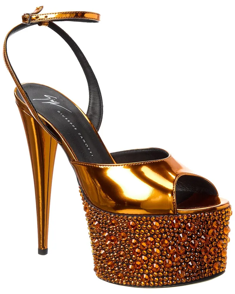 Giuseppe Zanotti Khalifa 90 Platform Sandal Orange
