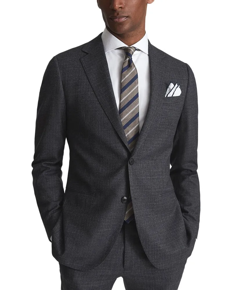 Reiss Dunn Wool Jacket Grey