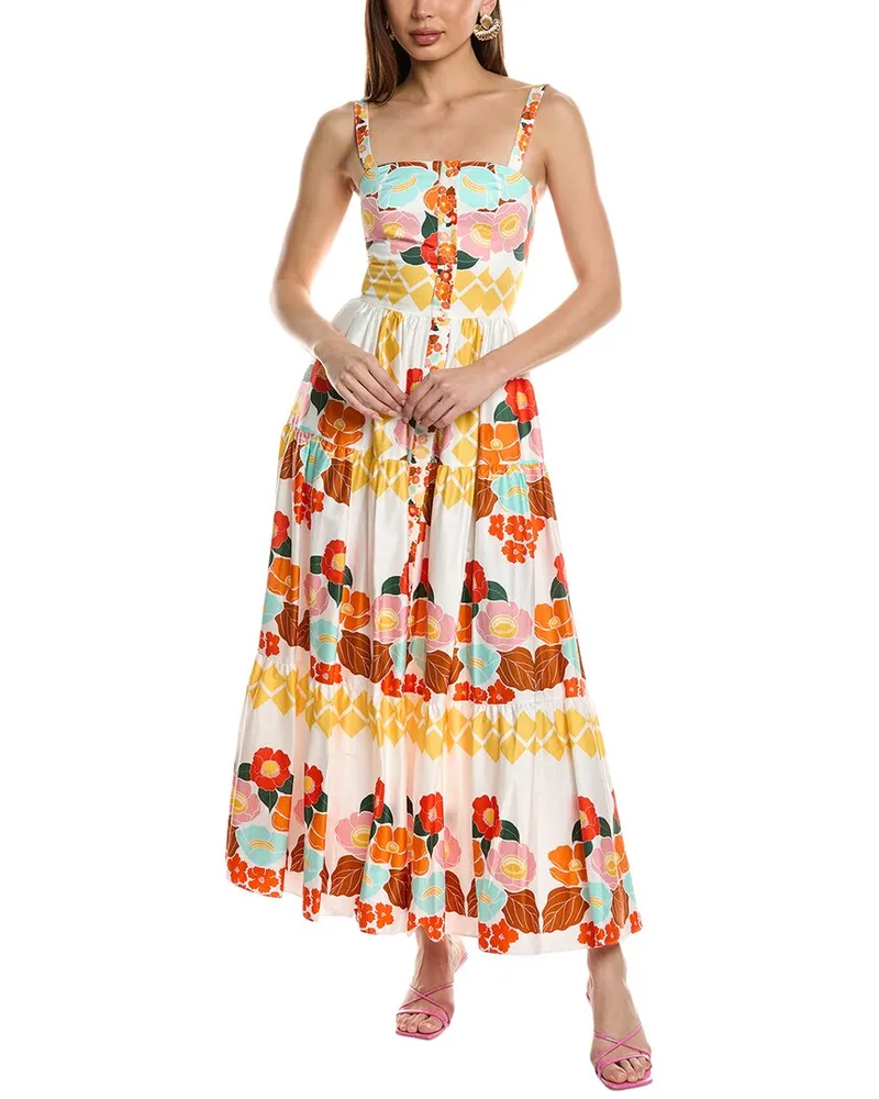 Borgo De Nor Jimena Midi Dress White