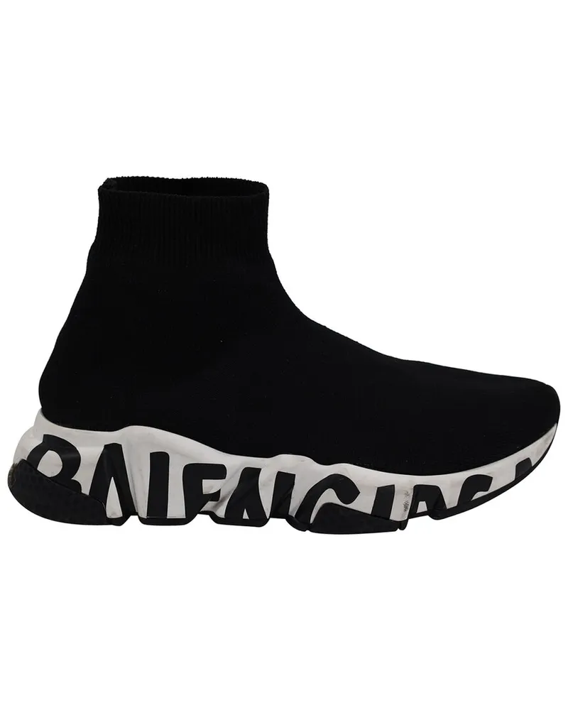 Balenciaga Women's Polyester Recycled Knit Graffiti Sneaker (Authentic Pre-  Loved Nocolor