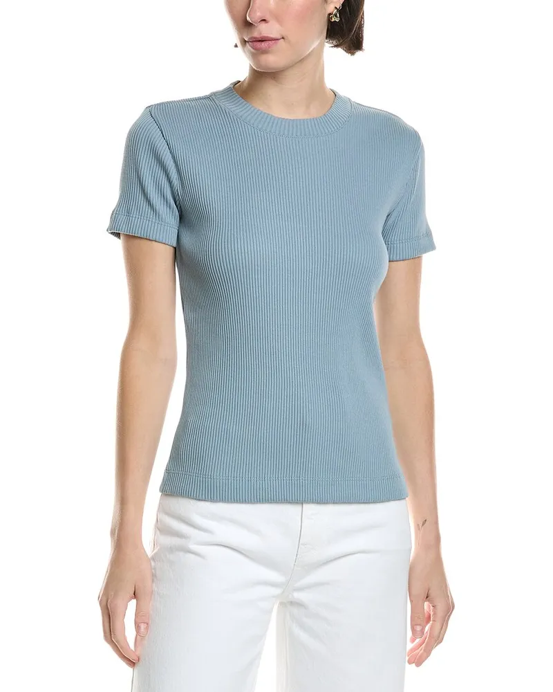 Vince Ribbed Top Blue