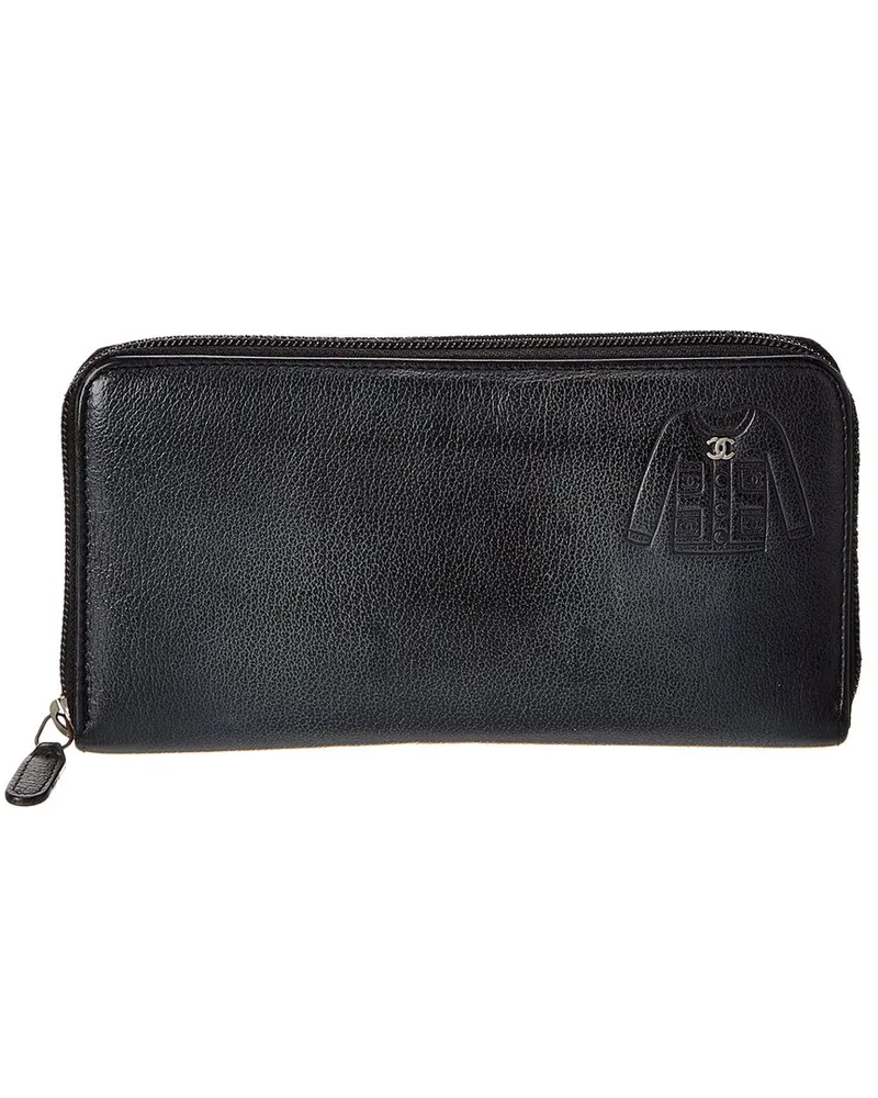 Chanel Black Caviar Leather CC Wallet (Authentic Pre-Loved Nocolor