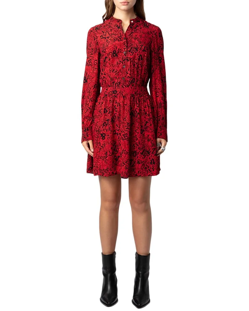 Zadig & Voltaire Refla Soft Wild Voltaire Dress Red