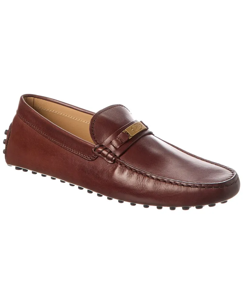 TOD'S TODs Leather Driver Brown