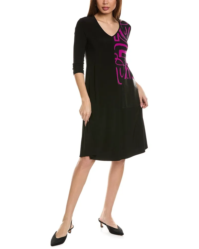 Joseph Ribkoff Asymmetrical Mini Dress Black