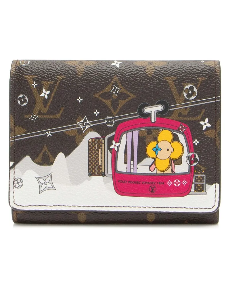 Louis Vuitton Brown Monogram Canvas Limited Edition Vivienne Gondola Victorine Wallet (Authentic Pre-Loved Nocolor