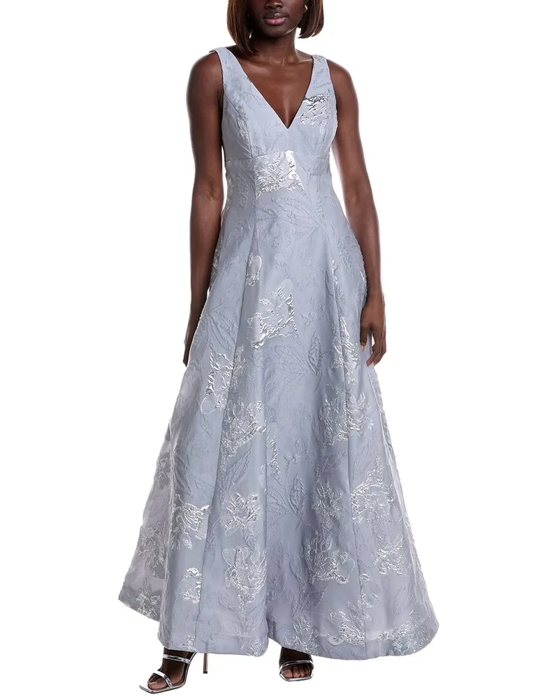 Monique Lhuillier ML  Madeline Jacquard Gown Nocolor