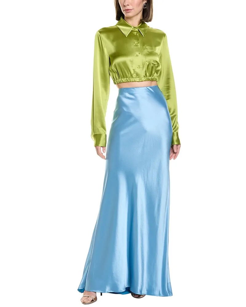 STAUD Voyage Skirt Blue