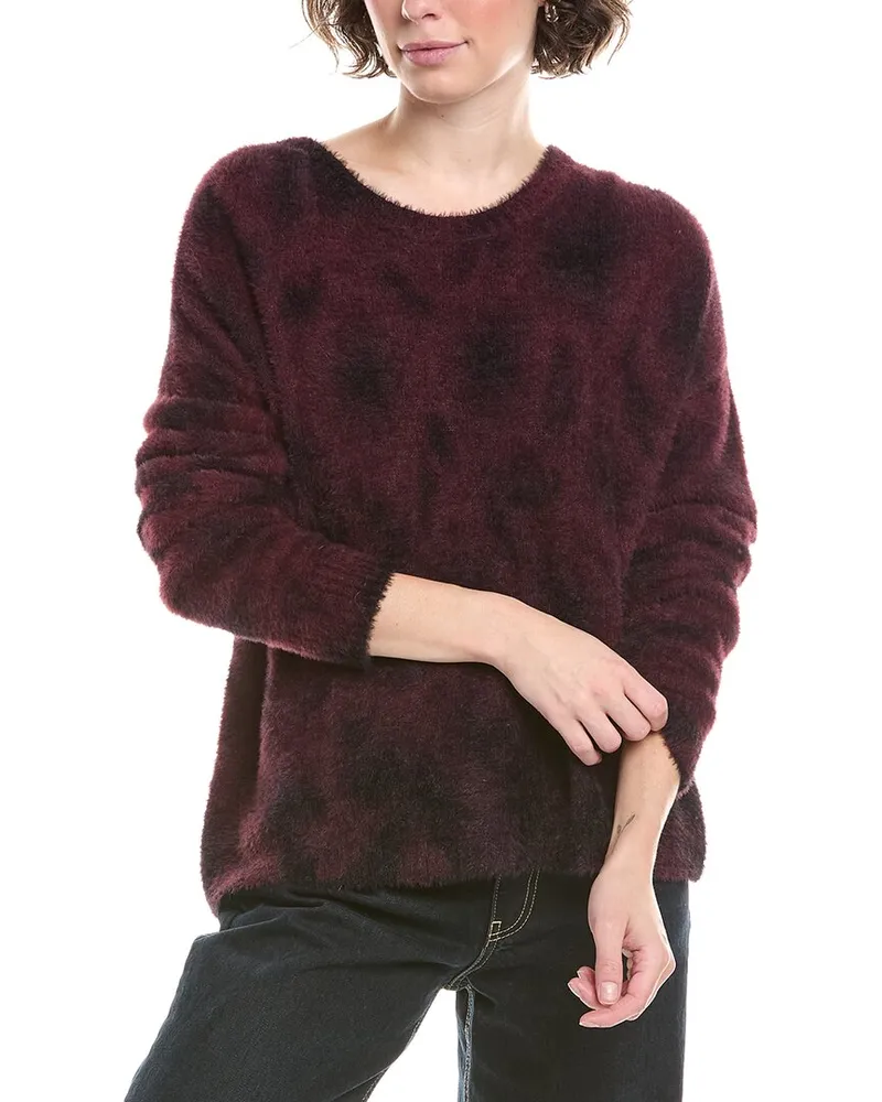 Bella Dahl Slouchy Eyelash Sweater Purple