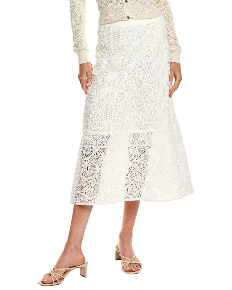 ba&sh Midi Skirt White