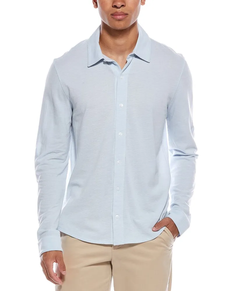 Vince Pique Shirt Blue